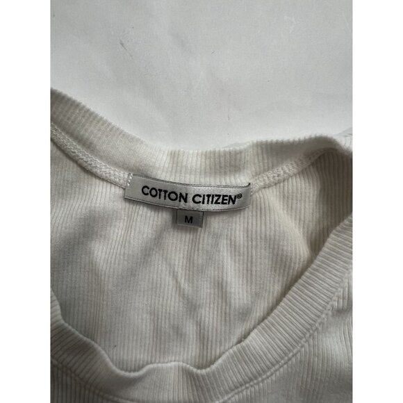 Cotton Citizen Crop Tank Top in White - Picture 4 of 4